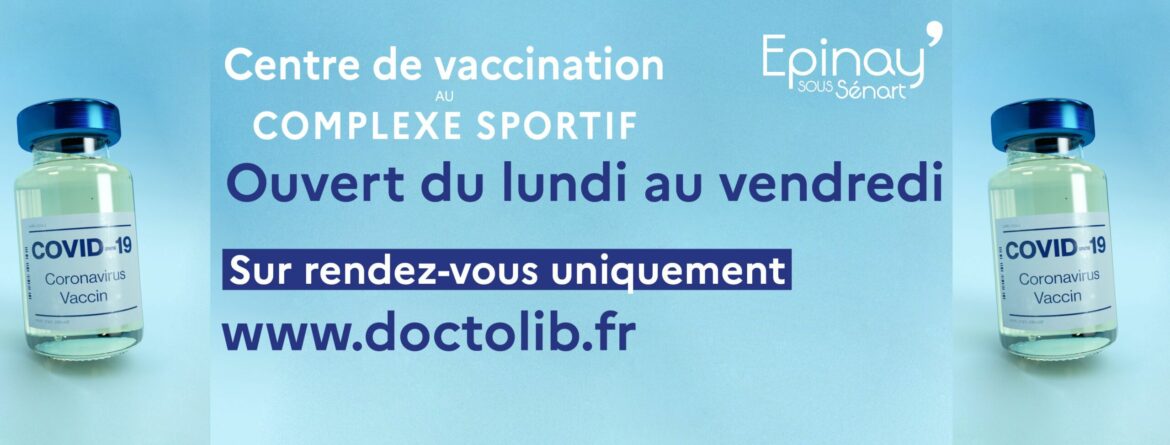 Vaccination au complexe sportif à partir du Mercredi 5 janvier