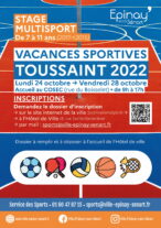 Stages Multisports vacances de la Toussaint 2022 1